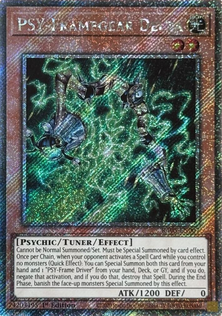 PSY-Framegear Delta (Platinum Secret Rare) (RA05-EN007) (Rarity Collection 5)