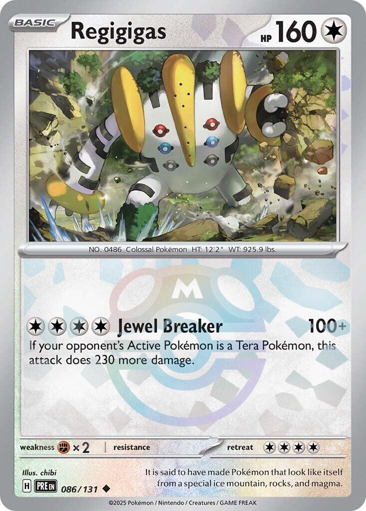 Regigigas (086/131) (Master Ball Pattern) [Scarlet & Violet: Prismatic Evolutions]