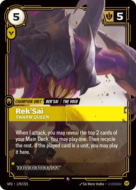 Rek'Sai - Swarm Queen (170/221) (Spiritforged)