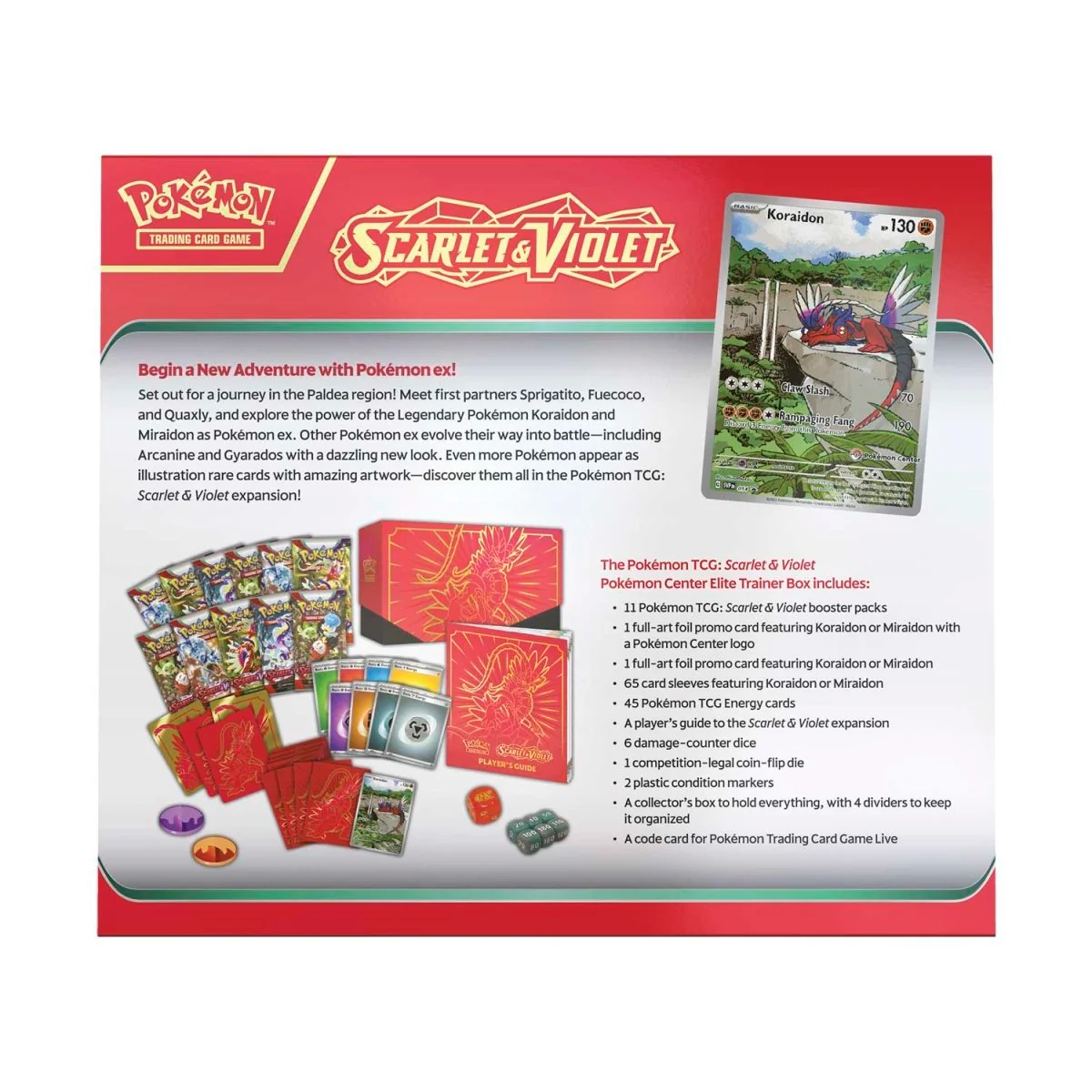 Scarlet & Violet - Elite Trainer Box (Koraidon) (Pokemon Center Exclusive) - Image 2
