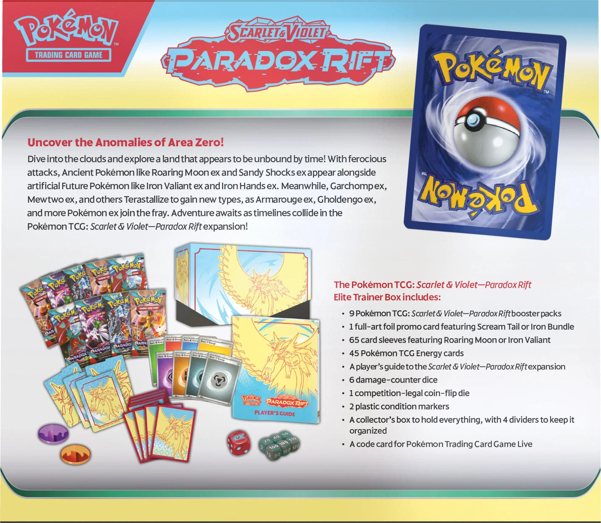 Scarlet & Violet: Paradox Rift - Elite Trainer Box (Roaring Moon) - Image 3