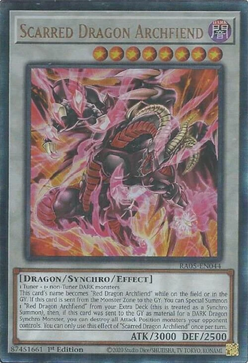 Scarred Dragon Archfiend (Ultimate Rare) (RA05-EN044) (Rarity Collection 5)