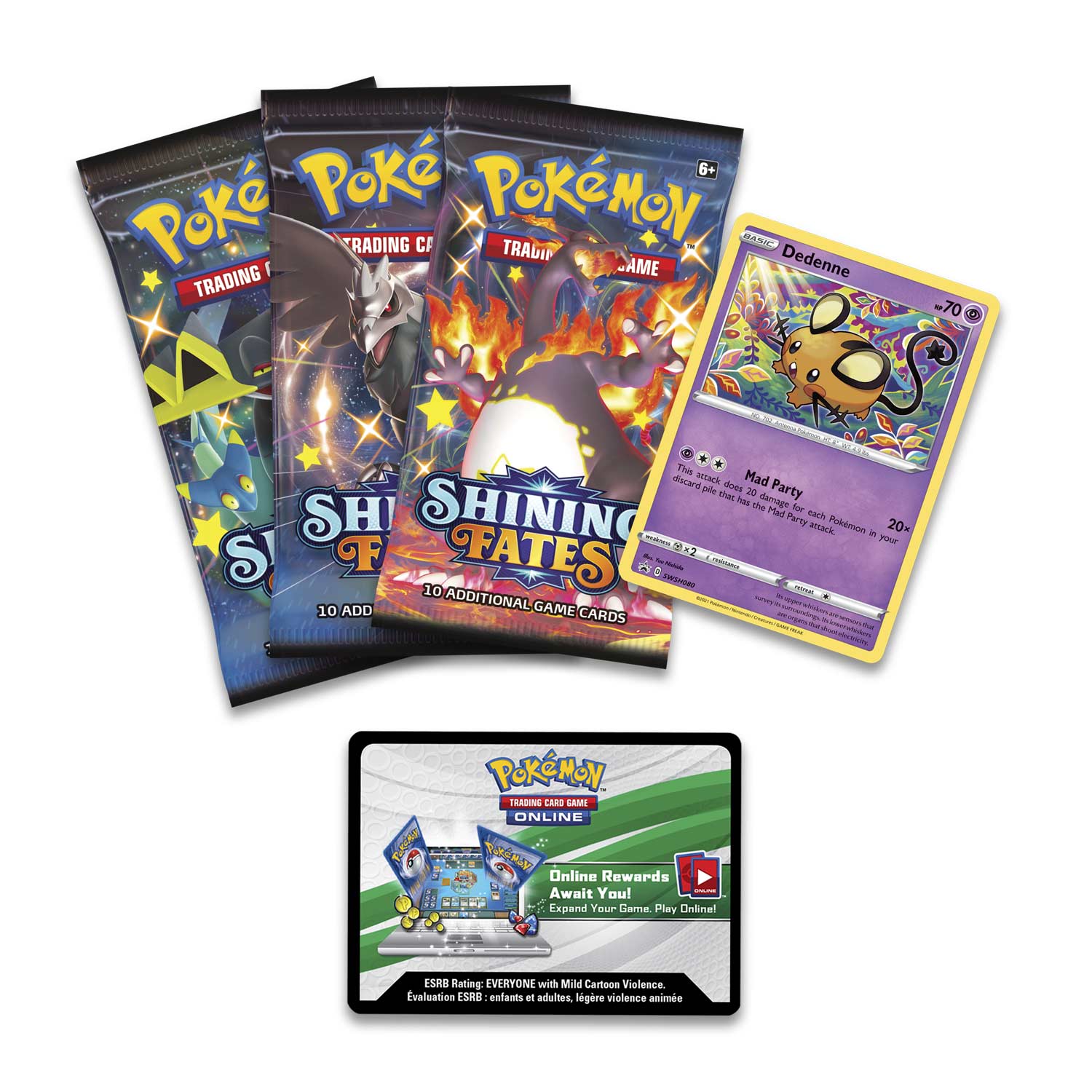 Shining Fates - Mad Party Pin Collection (Dedenne) - Image 3