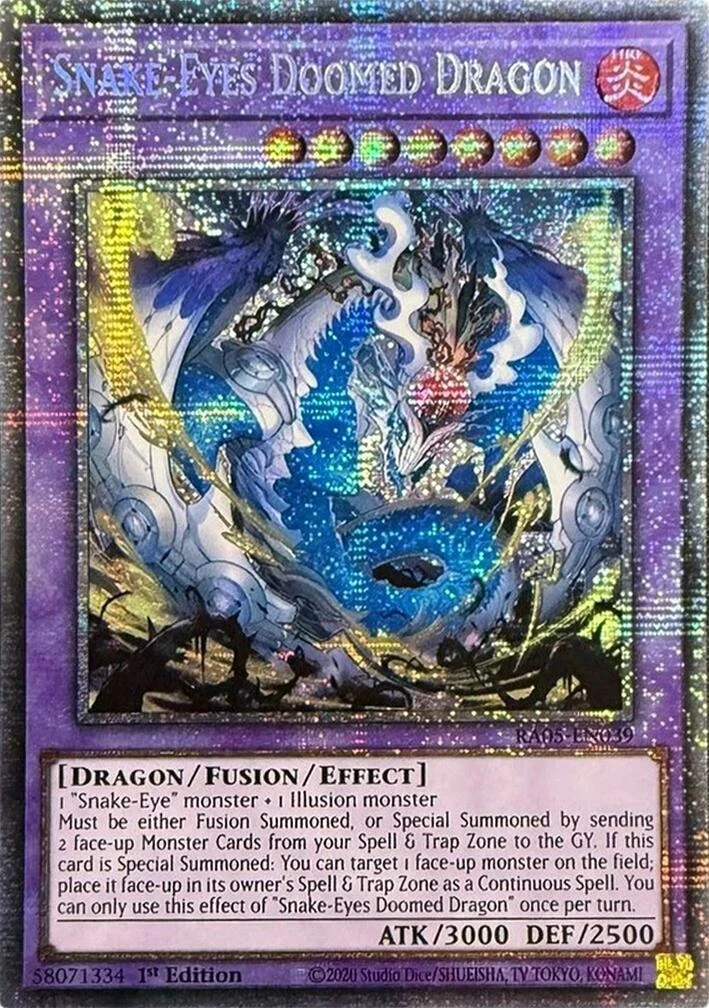 Snake-Eyes Doomed Dragon (Starlight Rare) (RA05-EN039) (Rarity Collection 5)