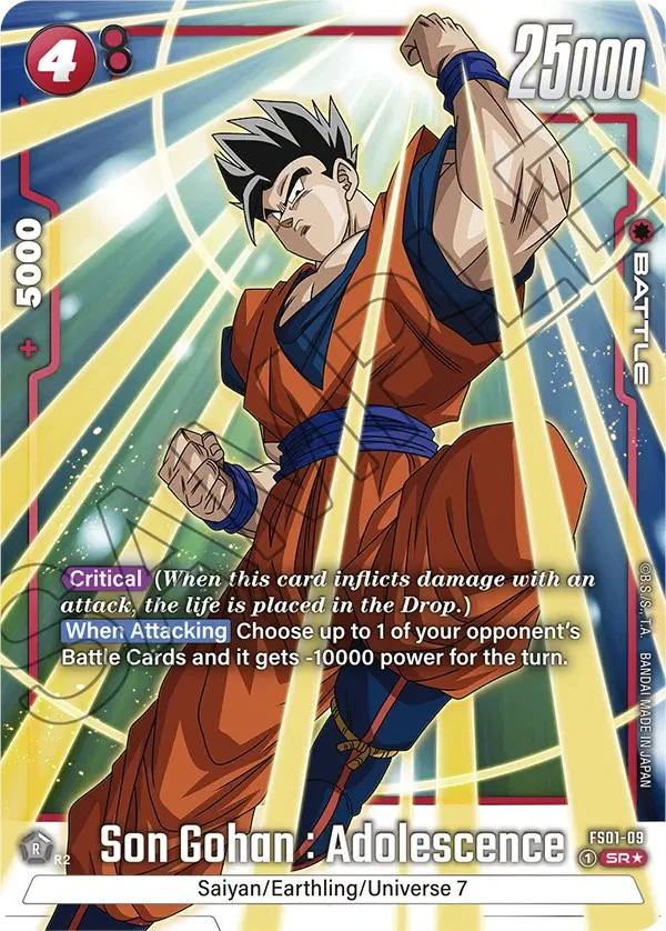 Son Gohan : Adolescence (Bonus Pack Alternate Art) [Starter Deck: Son Goku] - Image 2