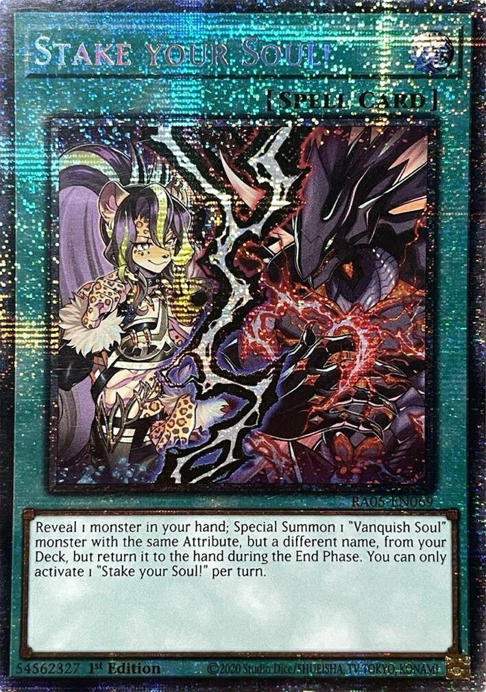 Stake Your Soul! (Starlight Rare) (RA05-EN069) (Rarity Collection 5)