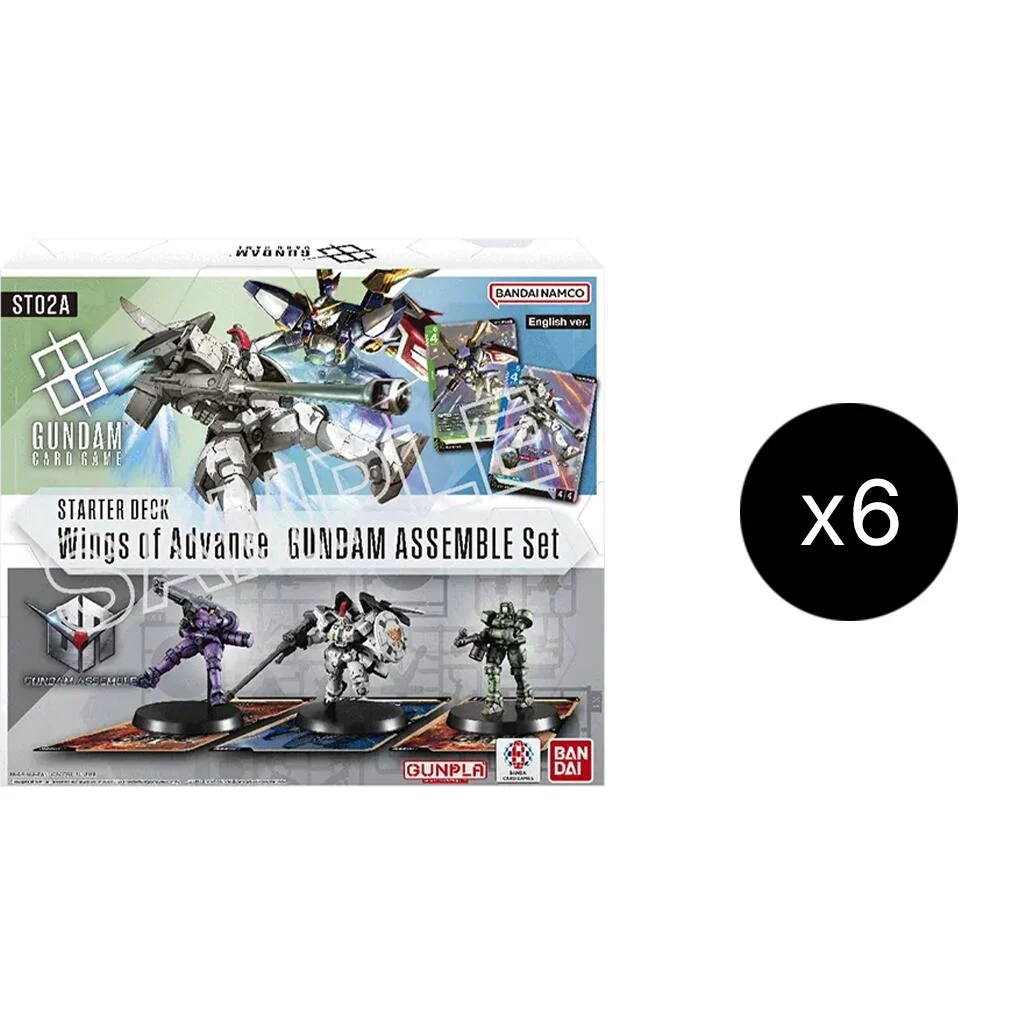 Starter Deck 02: Wings of Advance - Gundam Assemble Starter Set Display