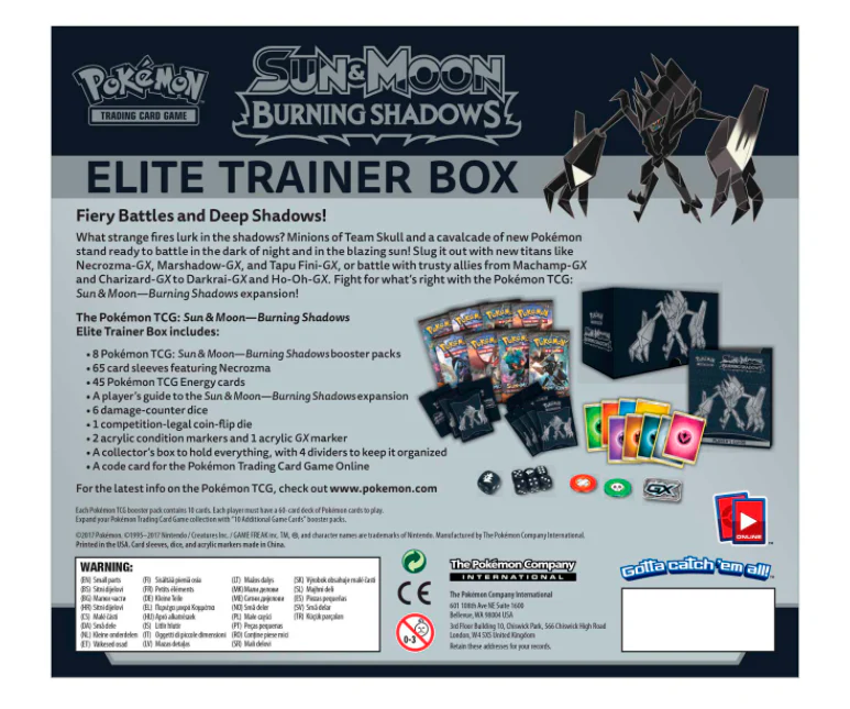 Sun & Moon: Burning Shadows - Elite Trainer Box - Image 2