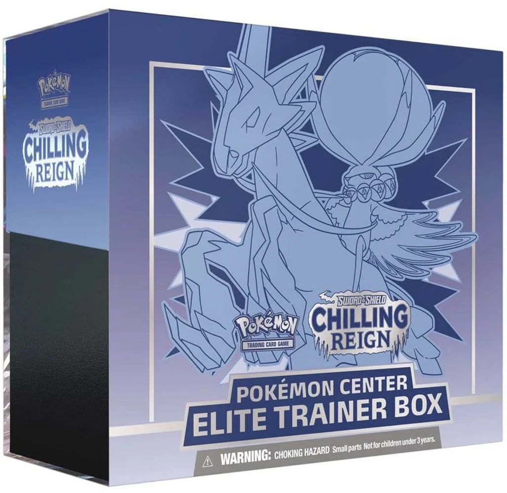 Sword & Shield: Chilling Reign - Elite Trainer Box (Ice Rider Calyrex) (Pokemon Center Exclusive) - IMPERFECT BOX