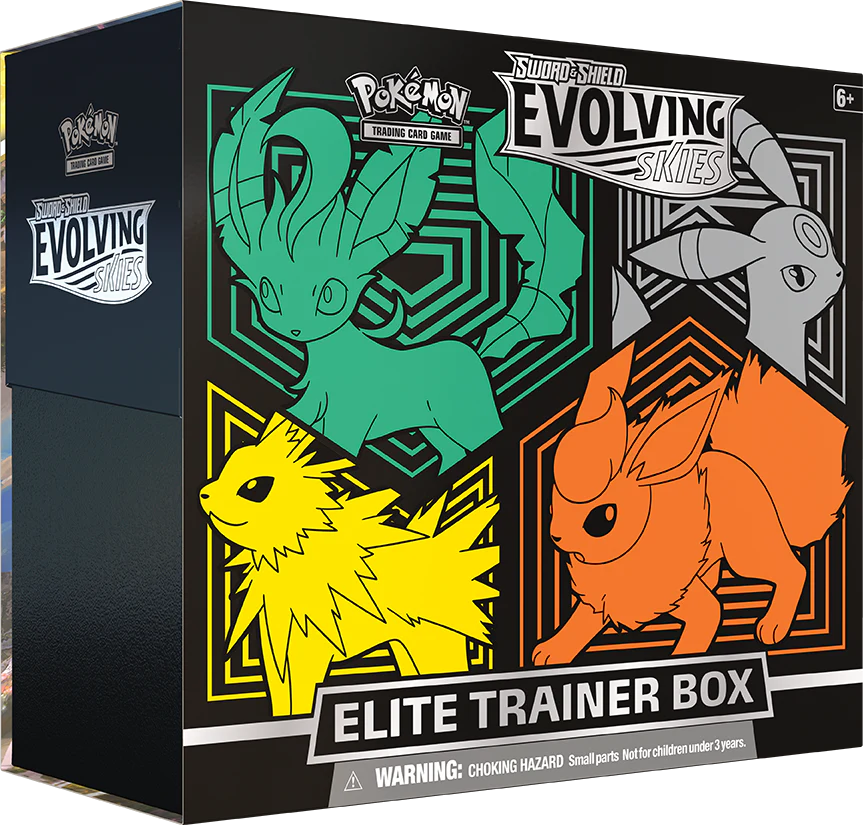 Sword & Shield: Evolving Skies - Elite Trainer Box (Flareon/Jolteon/Umbreon/Leafeon) (Rip on seal)