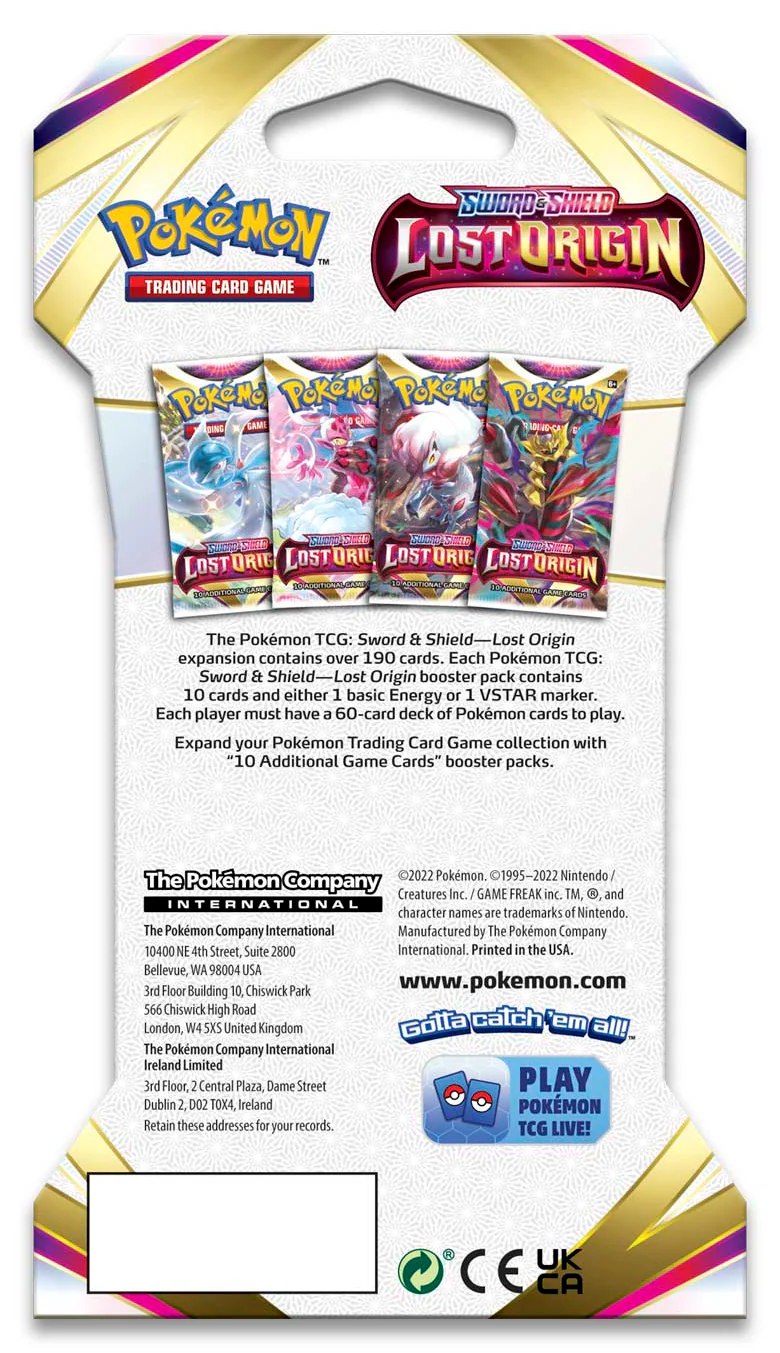 Sword & Shield: Lost Origin - Sleeved Booster Pack - Image 2