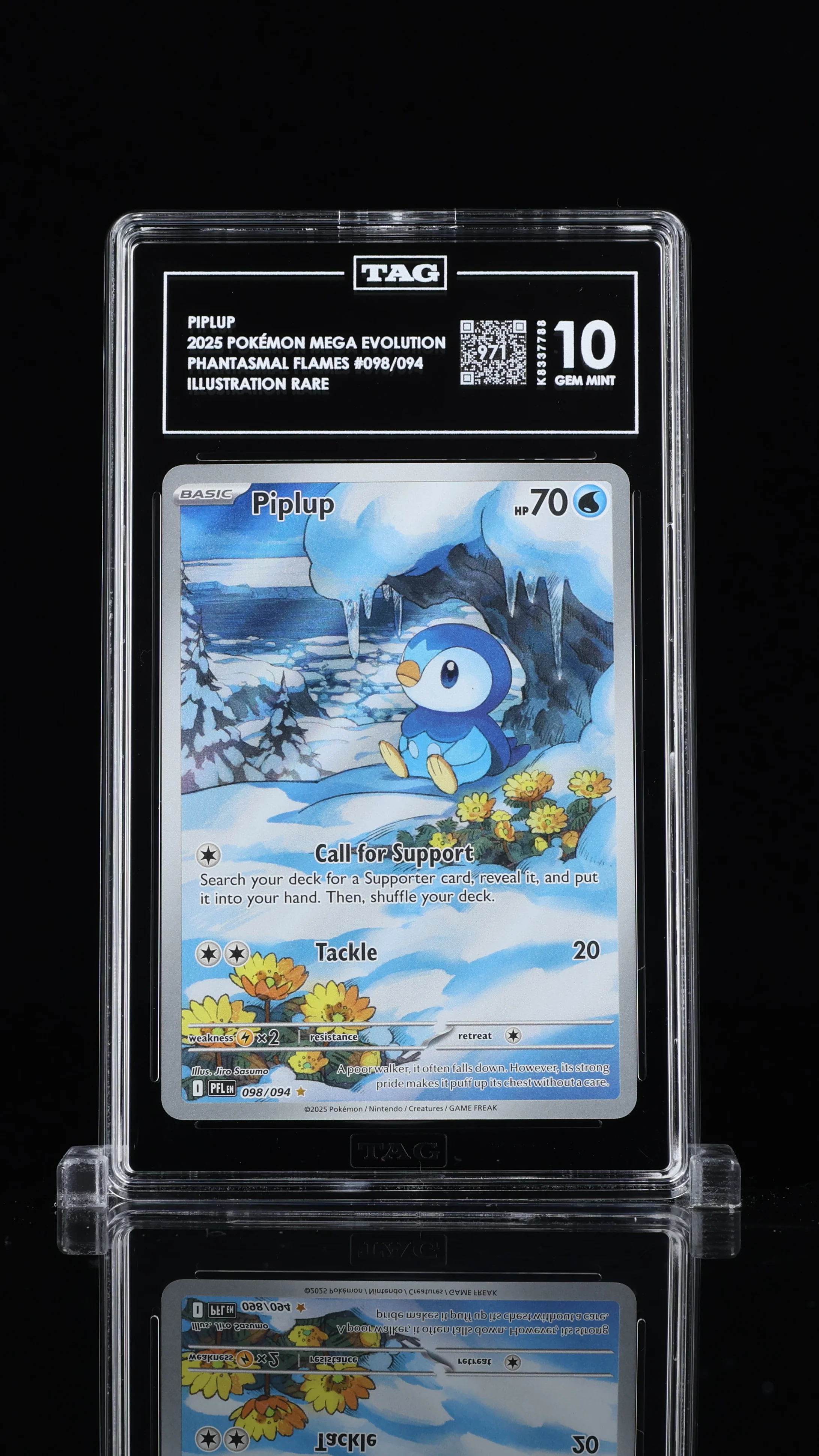 TAG 10 - Phantasmal Flames - Piplup #098