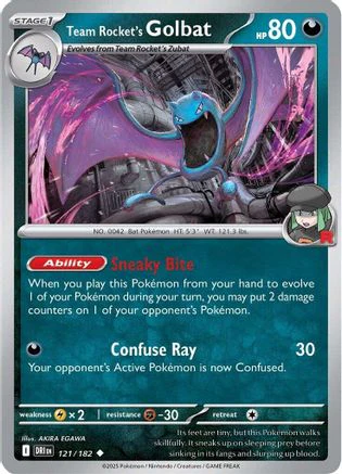 Team Rocket's Golbat (121/182) [Scarlet & Violet: Destined Rivals]