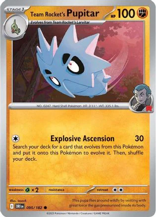 Team Rocket's Pupitar (095/182) [Scarlet & Violet: Destined Rivals]