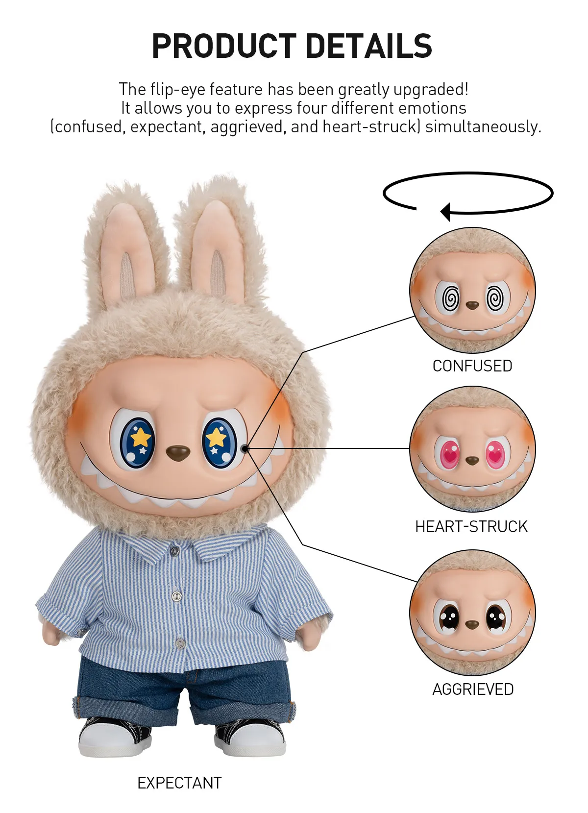 THE MONSTERS - FLIP WITH ME Vinyl Plush Doll - Image 2