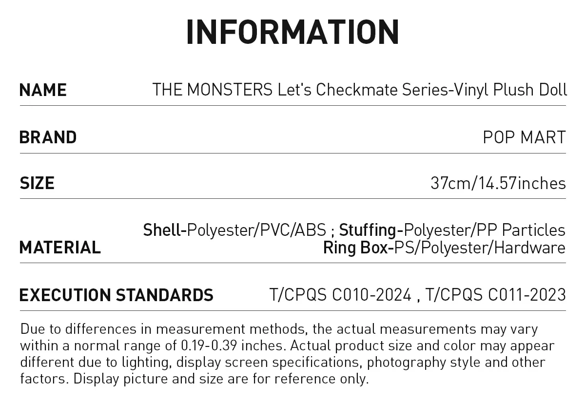 THE MONSTERS Let's Checkmate Series-Vinyl Plush Doll - Image 5