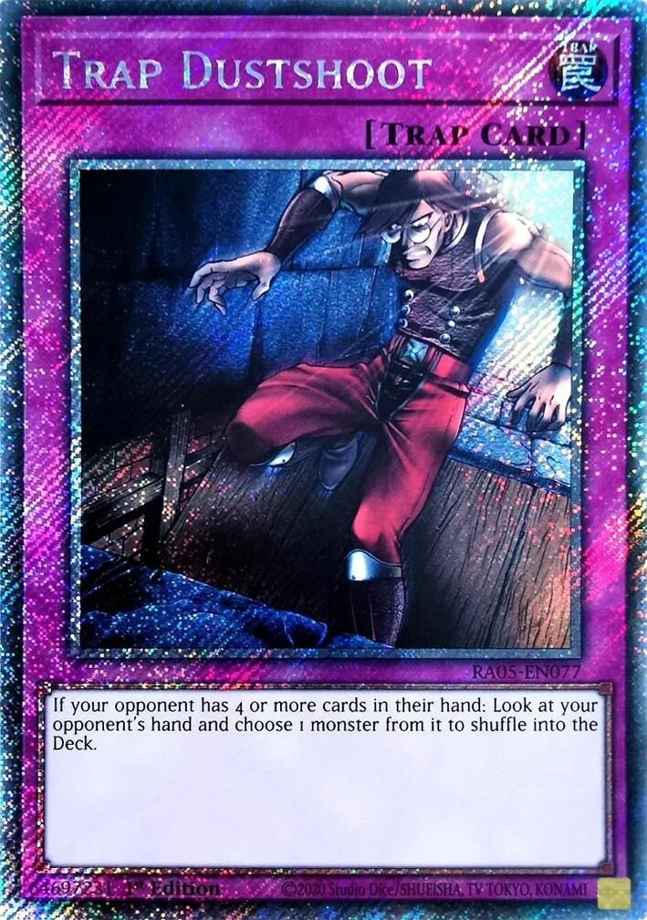Trap Dustshoot (Platinum Secret Rare) (RA05-EN077) (Rarity Collection 5)