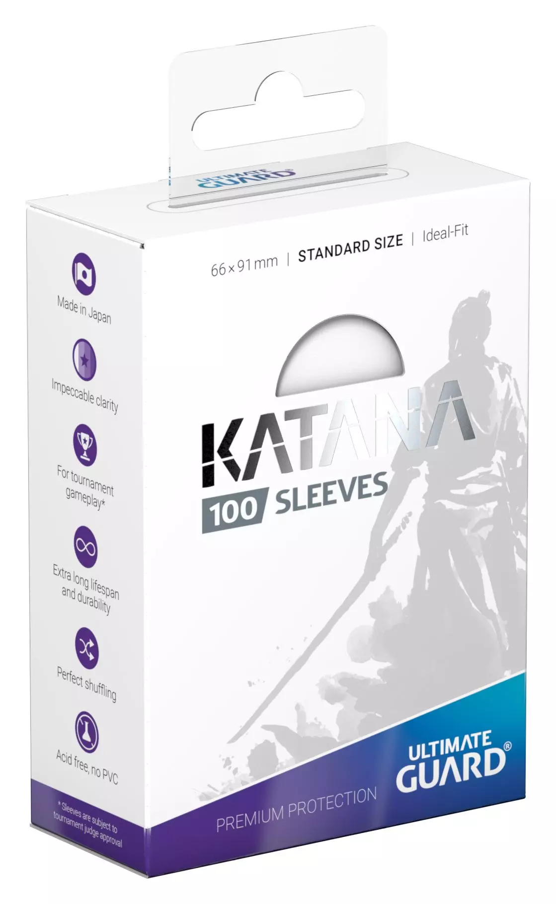 ULTIMATE GUARD - KATANA SLEEVES (WHITE)
