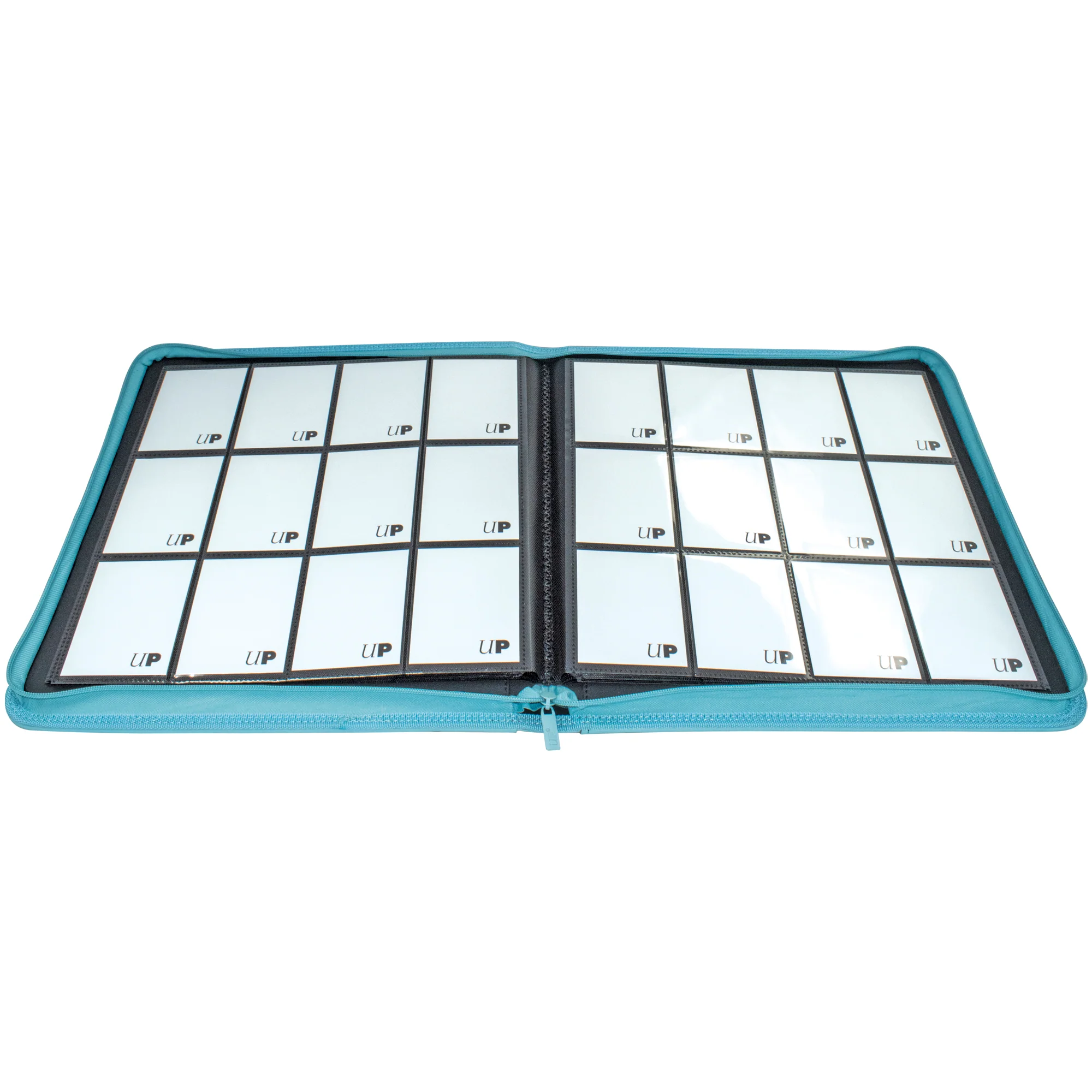 Ultra PRO: 12-Pocket Zippered PRO-Binder - Vivid (Light Blue) - Image 2