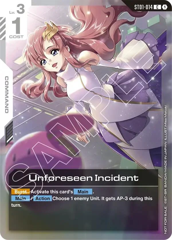 Unforeseen Incident (Store Tournament Participant Pack 01) (ST01-014)