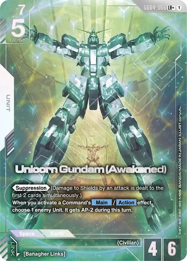Unicorn Gundam (Awakened) (LR+) (GD04-066) (Phantom Aria)