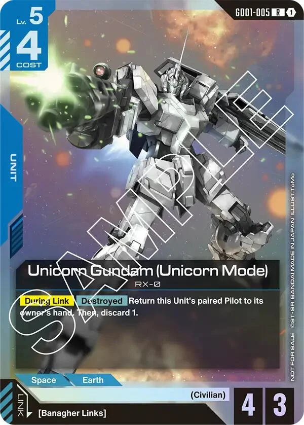 Unicorn Gundam (Unicorn Mode) (Launch Event) (GD01-005)