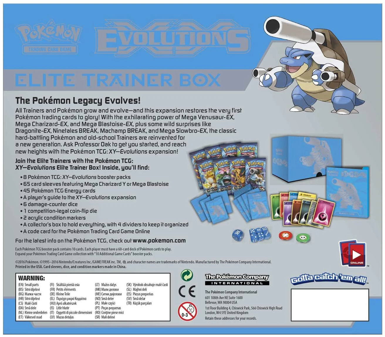 XY: Evolutions - Elite Trainer Box (Mega Blastoise) (Imperfect Box) - Image 3