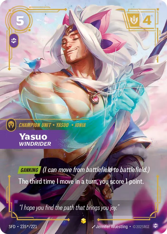 Yasuo - Windrider (Signature) (235*/221) (Spiritforged)